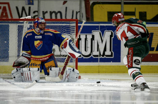 Jose Theodore, Målvakt Djurgården räddar skott från