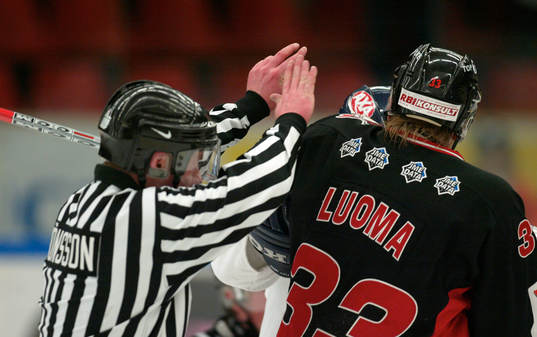 Ishockey, kvalserien, Malmö, domare