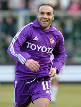 Fiorentina - Reggina: Miccoli, jubel