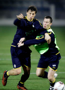 Zlatan Ibrahimovic och Daniel Andersson