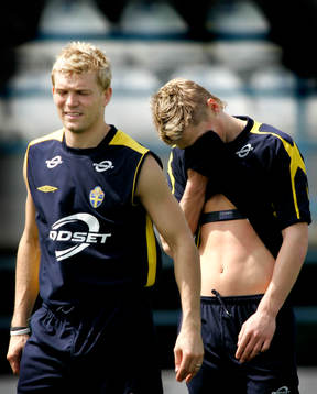 Marcus Allbäck och Markus Rosenberg