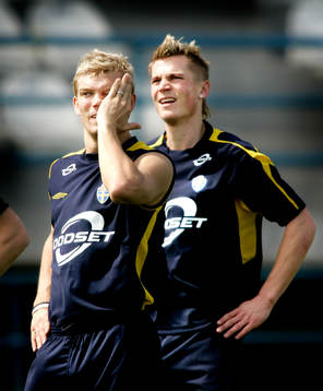 Marcus Allbäck och Markus Rosenberg