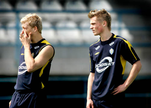 Marcus Allbäck och Markus Rosenberg