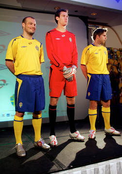 Fredrik Ljungberg, Andreas Isaksson (målvakt) och Anders