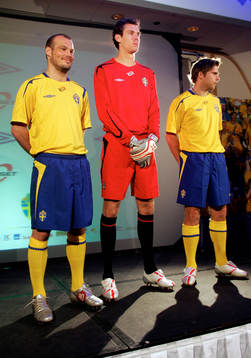 Fredrik Ljungberg, Andreas Isaksson (målvakt) och Anders