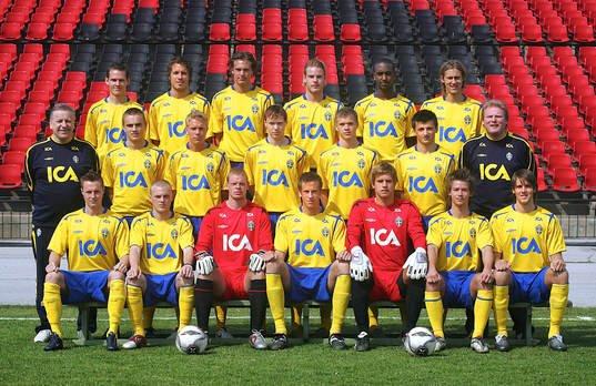 Bakre  fr.v: Jon Jönsson, Karl Svensson, Andreas
