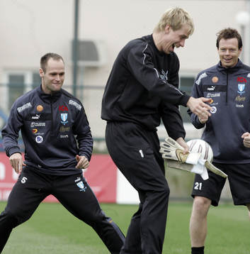 Skoj på träning, Thomas Olsson, Mattias Asper och Andreas