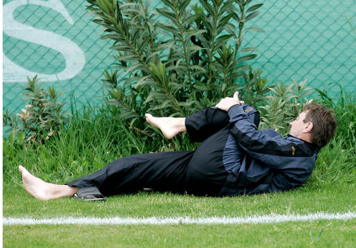 Tom Prahl, tränare. Stretch