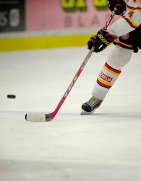 Ishockey, klubba, puck, skridsko, is