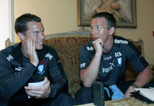 Bröderna Patrik och Daniel Andersson. Daniel frågar ut