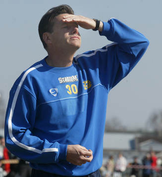 Fotboll, Häcken. Stefan Lundin, tränare