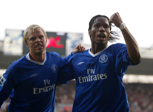 Eidur Gudjohnsen, Didier Drogba, Chelsea