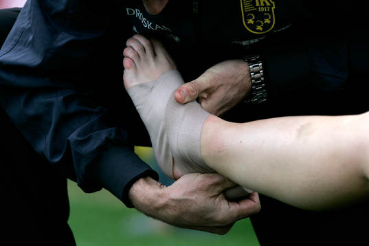 Skada, fot, bandage