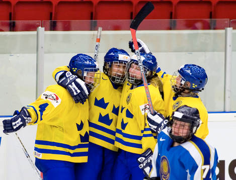 Maria Rooth, jubel, Jenni Asserholt, och Ylva Lindberg.