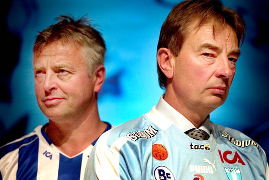 Arne Erlandsen (Göteborg) och Tom Prahl (Malmö) som möts