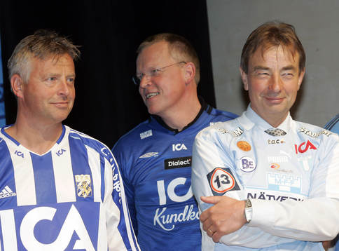 Guldfavoriterna Arne Erlandsen och Tom Prahl i förgrunden,