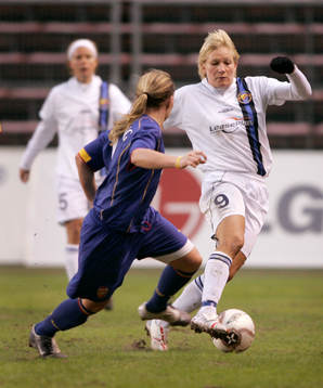 Fotboll, dam, UEFA womens cup, Djurgården/Älvsjö -