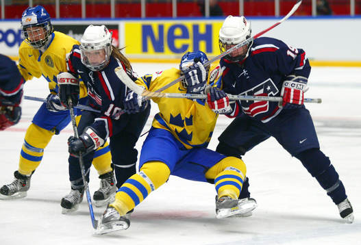 Jenni Asserholt, Sverige och Kim Insalaco och Kristin King,