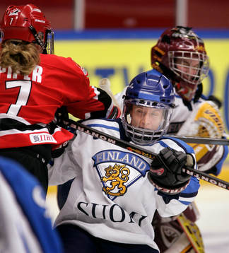 Ishockey, dam, VM,  Kanada - Finland