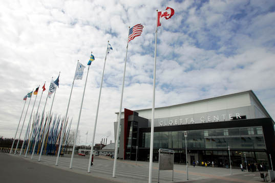 Ishockey, Cloetta center, Linköping, exeriör. Arena,