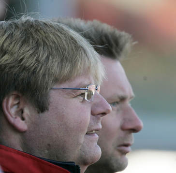 Peter Swärdh och Peter Gerhardsson, tränare