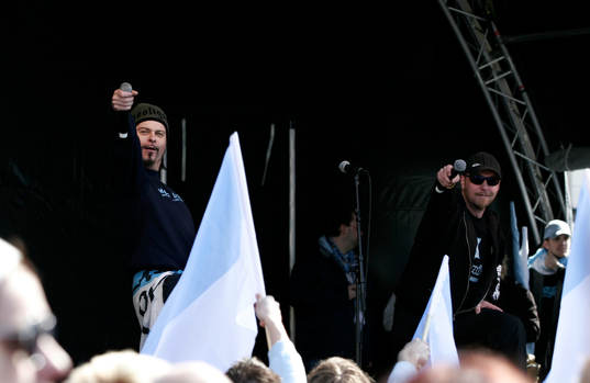 Fotboll, Antivåldsmanifestation på Möllevångstorget