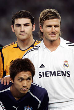 David Beckham och Iker Casillas, Real Madrid