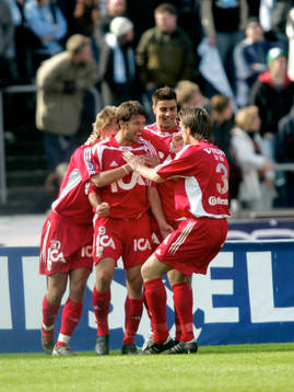 Stefan Selakovic, Göteborg, gjorde 1-0, jubel