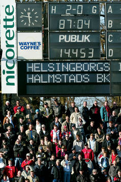 Fotboll, allsvenskan, Helsingborg - Halmstad