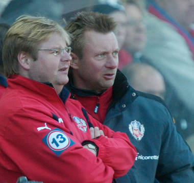 Peter Swärdh och Peter Gerhardsson, tränare
