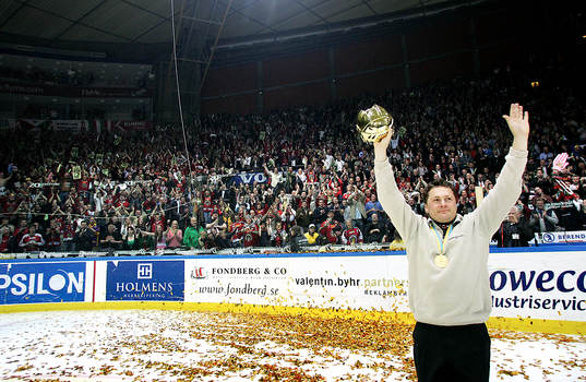 Stephan Lundh, tränare Frölunda (Jubel, SM-Guld, Guld)