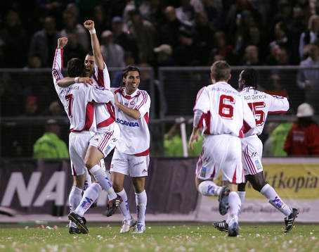 Dani Hamzo, Ivan Isakovic och Stefan Batan, Assyriska, jubel
