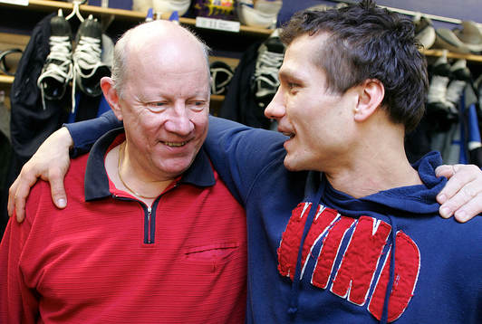 Marcel Jenni och Kent Wener, massör
