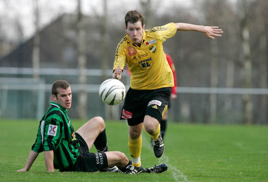 David Hansson, IFK Hässleholm, mot Jacob Gudiol, Högaborg