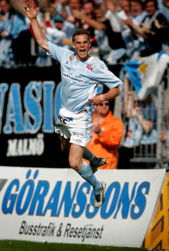 Markus Rosenberg, Malmö, jublar