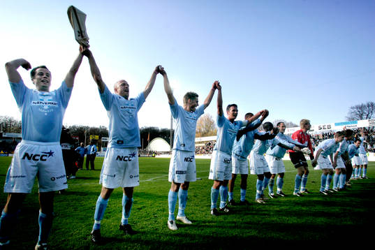 Malmö FF vann med 1-0. jubel