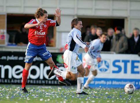 Peter Graulund, Helsingborg (1-2) och Mathias Woxlin, Gefle