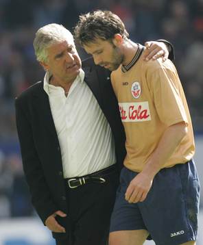 Tränare Jörg BERGER, Rade PRICA Hansa