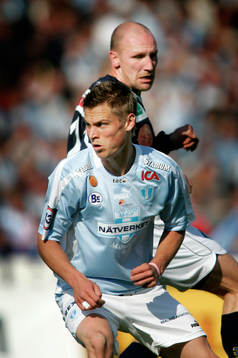 Markus Rosenberg, Malmö och Thomas Hedlund, Gefle
