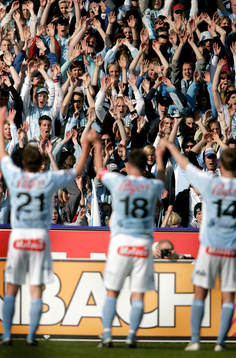 Malmö FF, jubel, tackar publiken