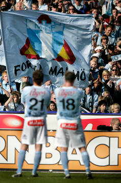 Malmö FF, jubel, tackar publiken