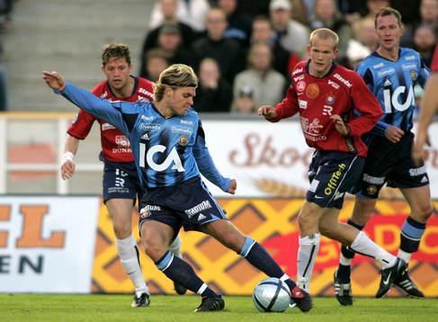 Johan Arneng, Nclas Rask, Djurgården, Paulinho Guára och