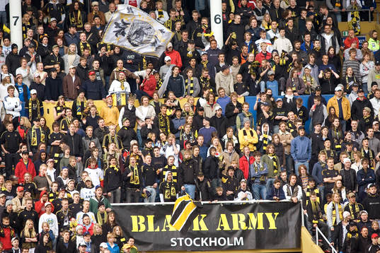 Supporter, Black army, AIK, depp