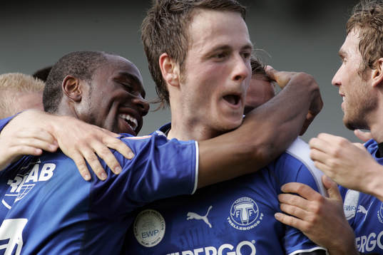 Stephen Ademolu och Thommie Persson, Trelleborg (Jubel)