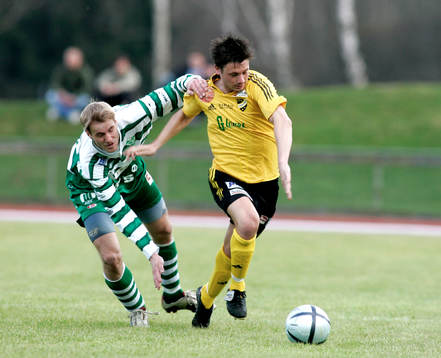 Daniel De Stefano, Hässleholm, kutar ifrån en VMA-spelare