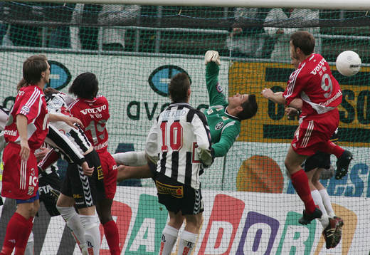 Fotboll. Allsvenskan. Landskrona - IFK Göteborg.
