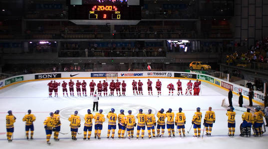 Ishockey, VM, Sverige - Danmark