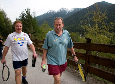Claese-Göran "Myggan" Wallin och Lennart Hovelius
