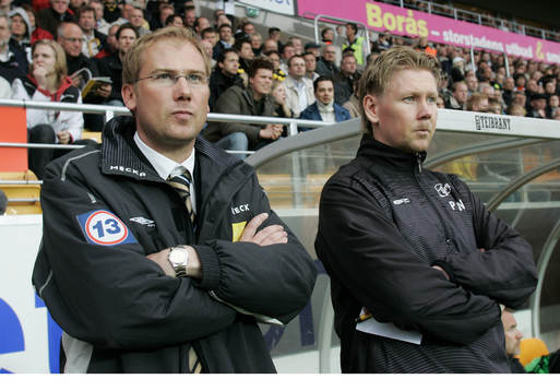 Magnus Haglund och Peter Wettergren, tränare