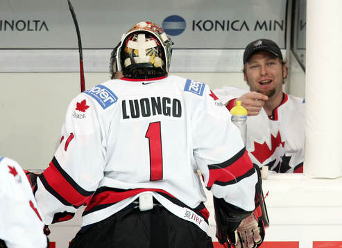 Roberto Luongo och Martin Brodeur, målvakt